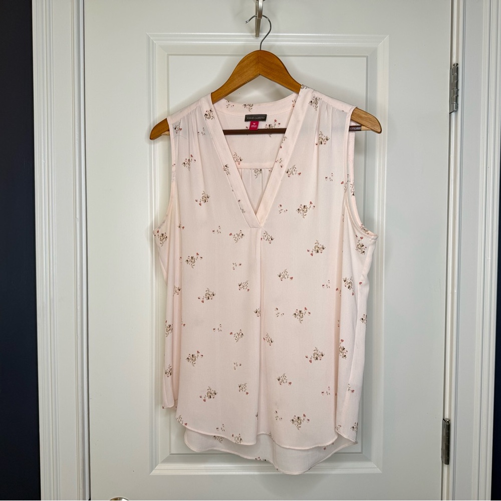 Vince Camuto Pink Sleeveless Blouse